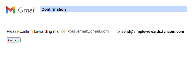 Click the confirmation link and on the new page, select "Confirm" to proceed